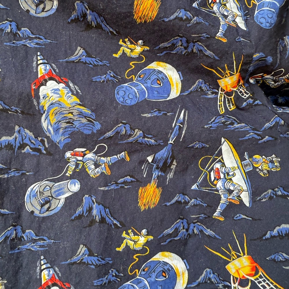 Murano Men's Cosmic Print Black Shirt